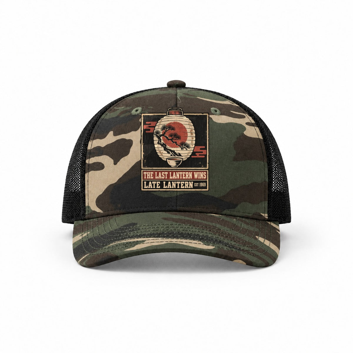 Woodland Camo-Black — front view