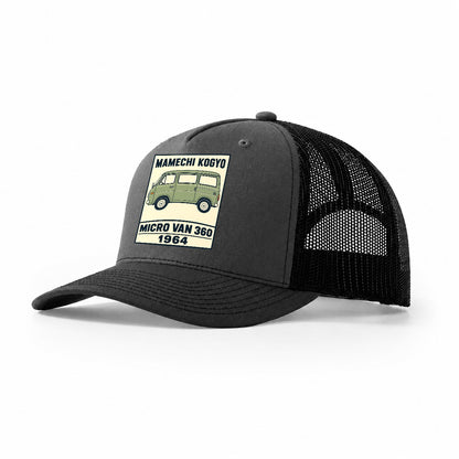Mamechi Van Showa Speed Plates Trucker Hat – Dark Grey Black