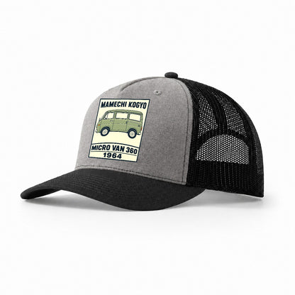 Mamechi Van Showa Speed Plates Trucker Hat – Grey Black