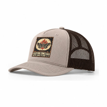 Moth And Flame Izakaya Rules Trucker Hat – Khaki Brown