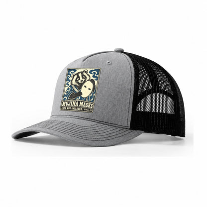 Mujina Masks Yokai Night Market Trucker Hat – Sport Grey Black