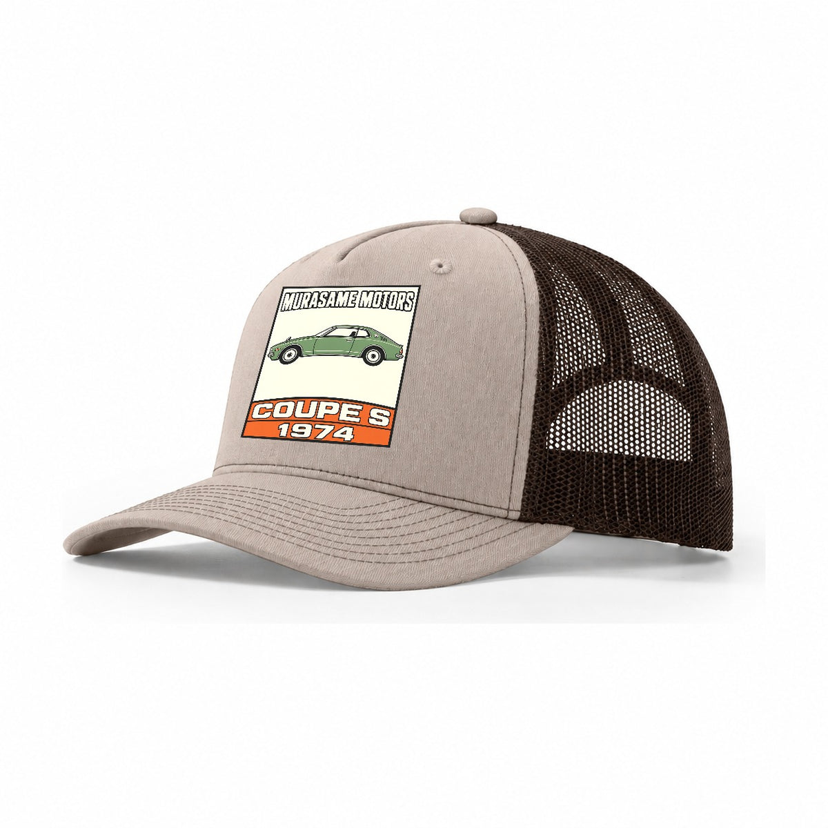 Murasame Coupe S Showa Speed Plates Trucker Hat – Khaki Brown