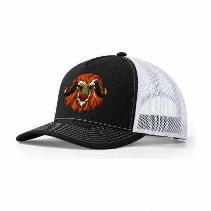 Musk Ox Frontal Portrait Trucker Hat – Black White