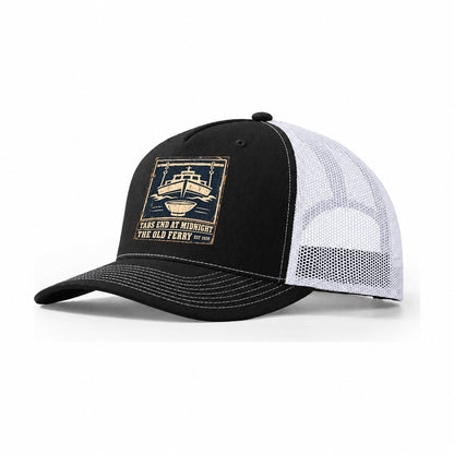 Old Ferry Bar Izakaya Rules Trucker Hat – Black White