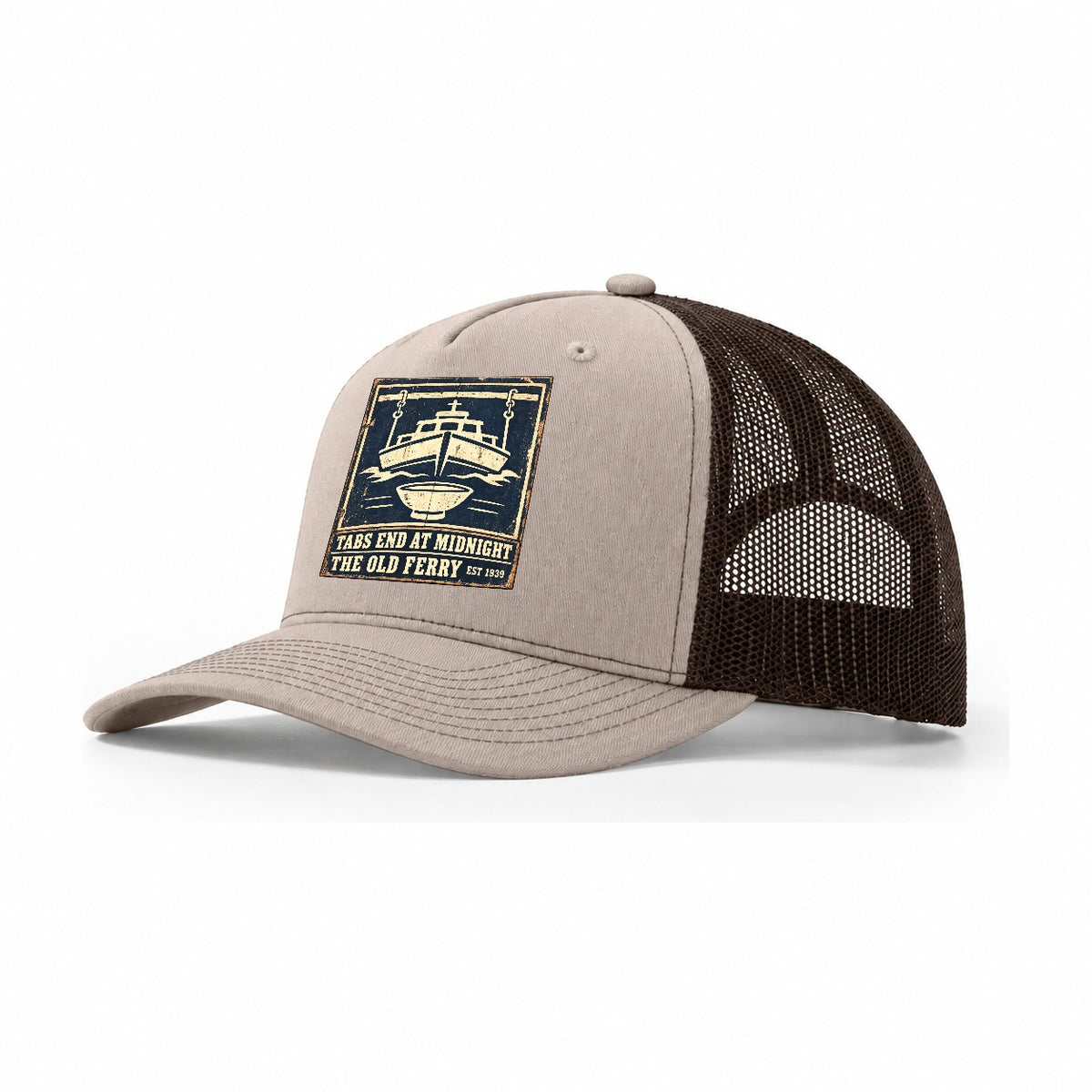 Old Ferry Bar Izakaya Rules Trucker Hat – Khaki Brown