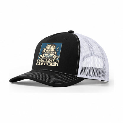 Otter Udon Slurp Club Trucker Hat – Black White