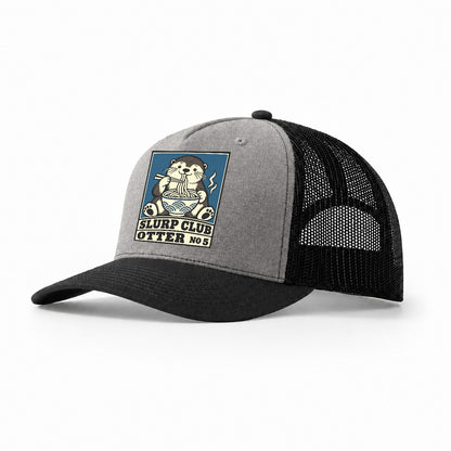Otter Udon Slurp Club Trucker Hat – Grey Black