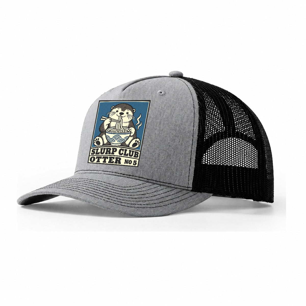 Otter Udon Slurp Club Trucker Hat – Sport Grey Black