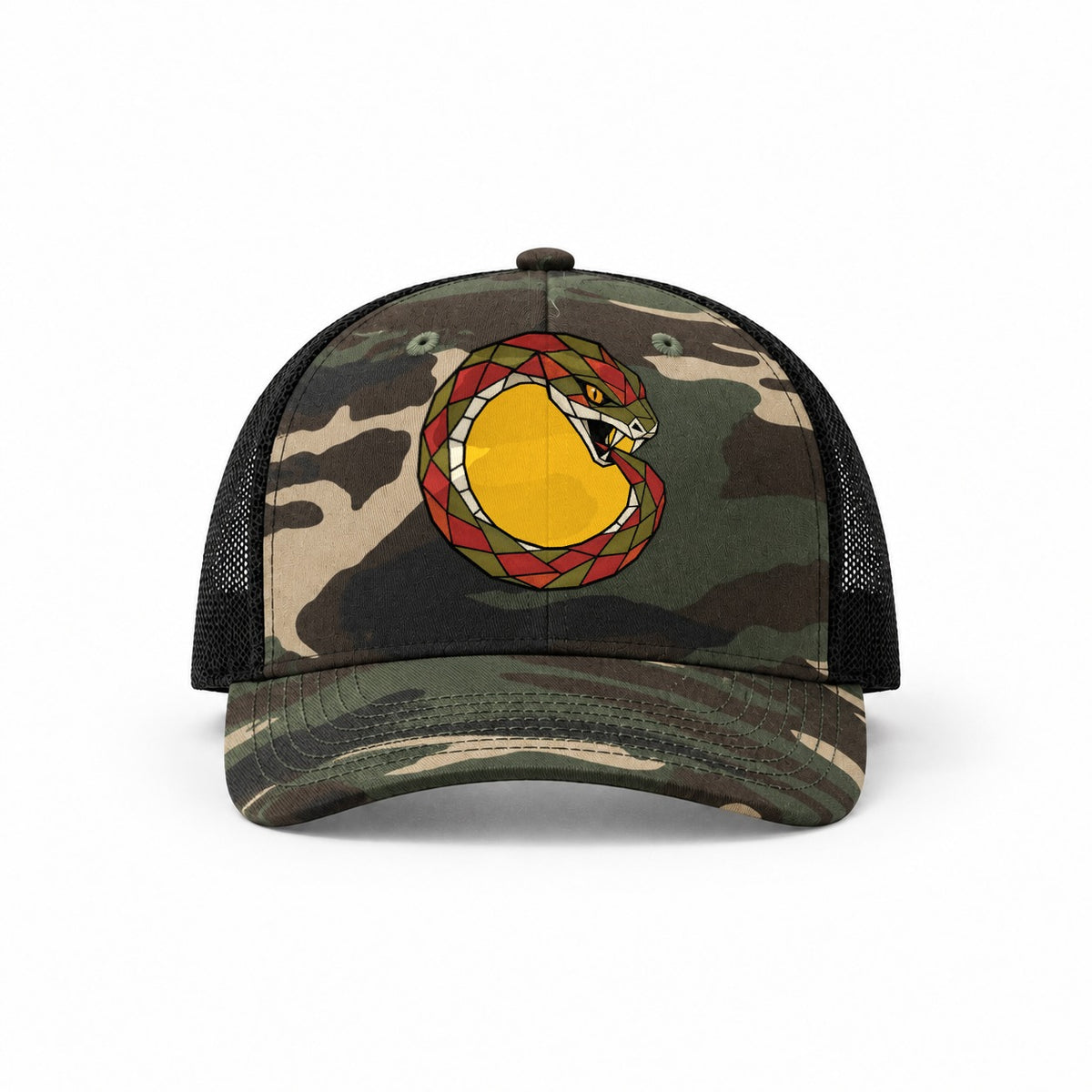 Woodland Camo-Black — front view