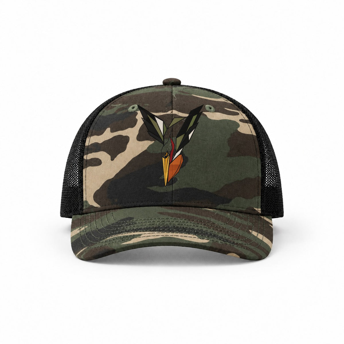 Woodland Camo-Black — front view