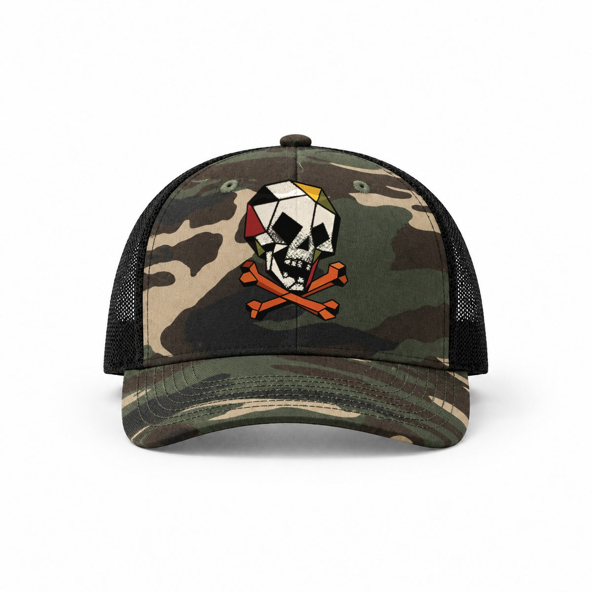Woodland Camo-Black — front view
