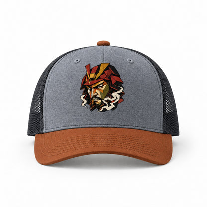 Heather Grey-Rust-Charcoal — front view