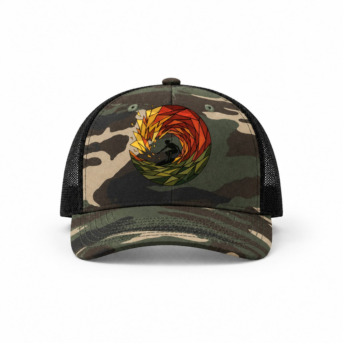 Woodland Camo-Black — front view