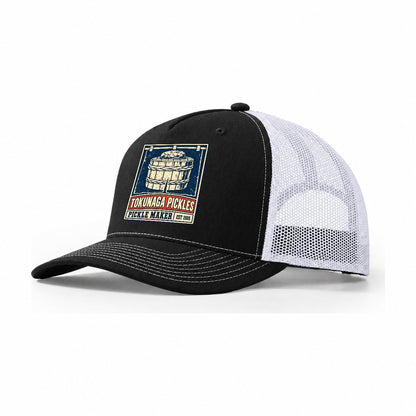 Tokunaga Pickle Shop Noren Trade Co Trucker Hat – Black White