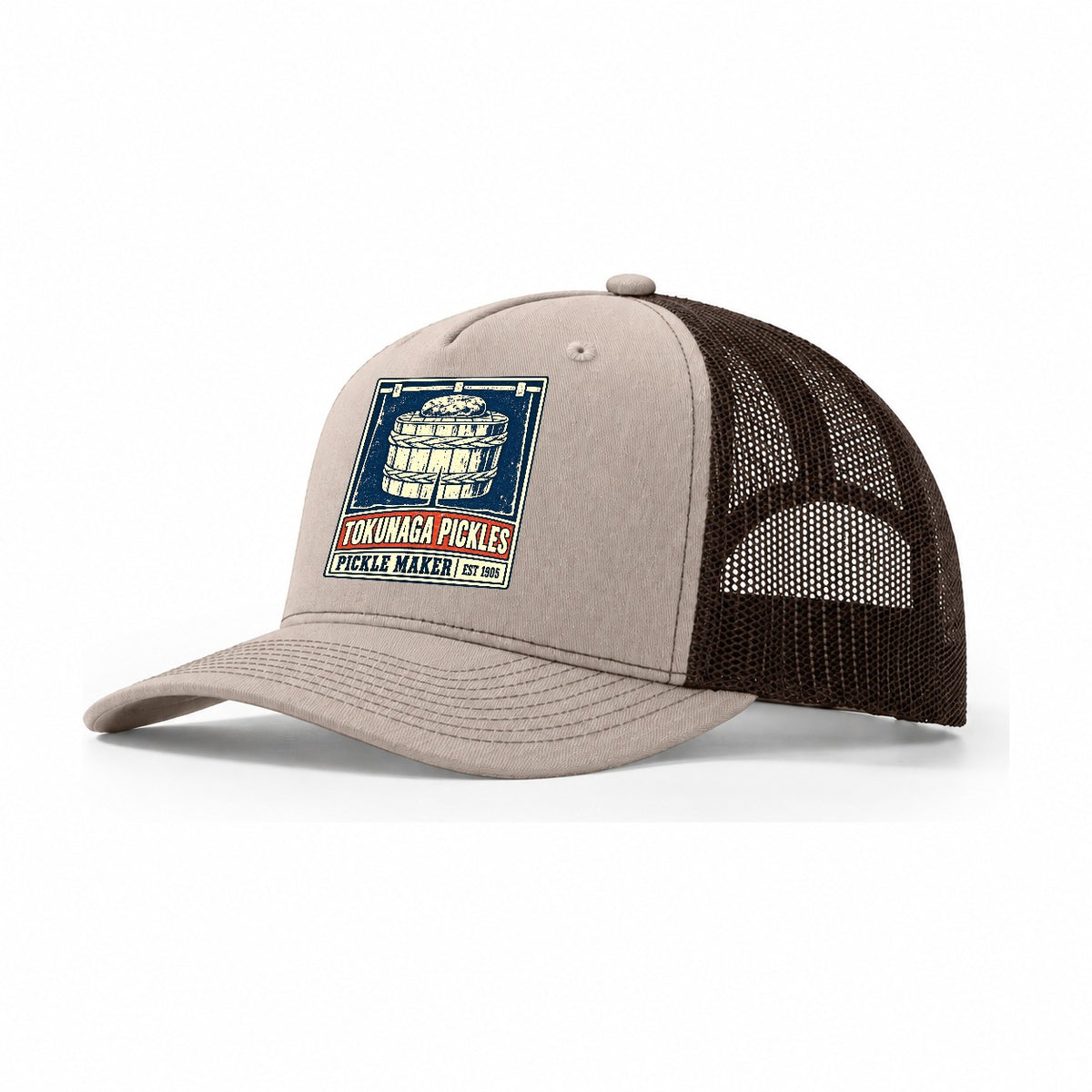 Tokunaga Pickle Shop Noren Trade Co Trucker Hat – Khaki Brown
