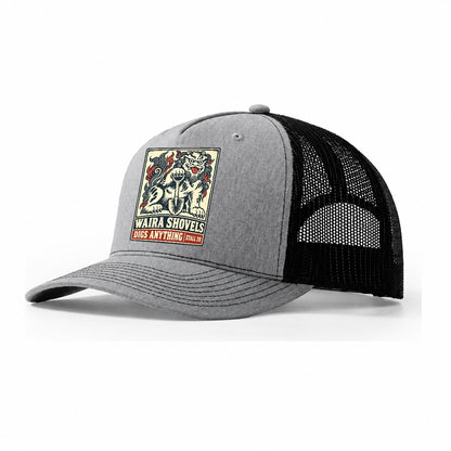Waira Shovels Yokai Night Market Trucker Hat – Sport Grey Black