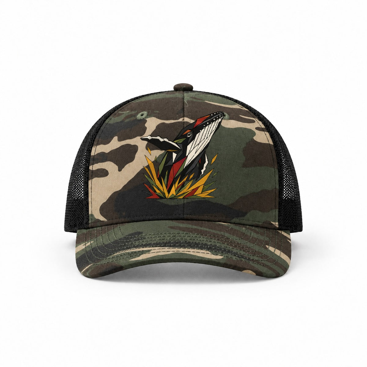 Woodland Camo-Black — front view