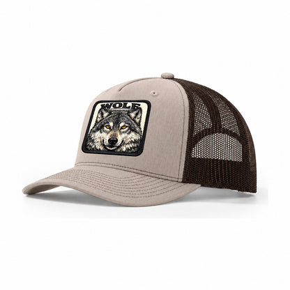 Wolf Trucker Hat – Khaki Brown