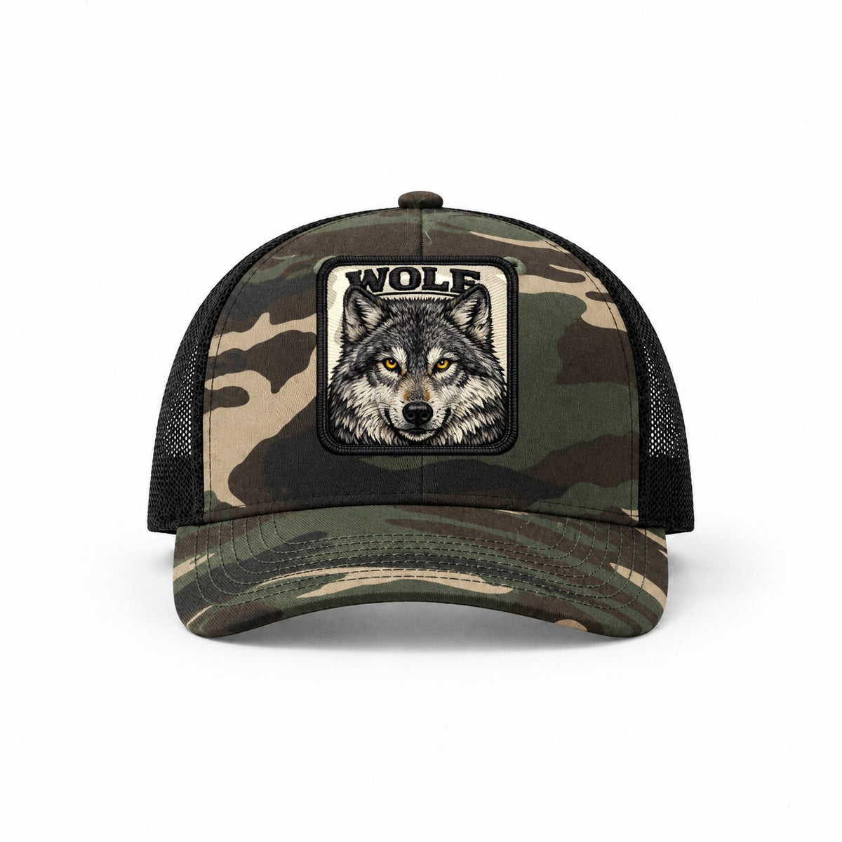 Woodland Camo-Black — front view
