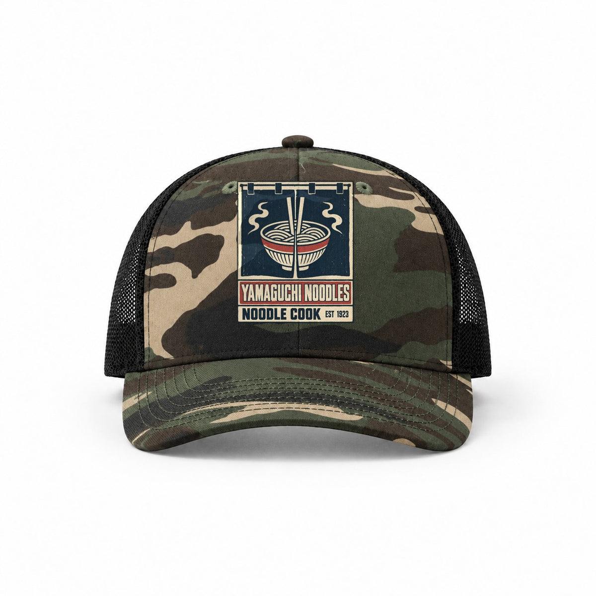 Woodland Camo-Black — front view
