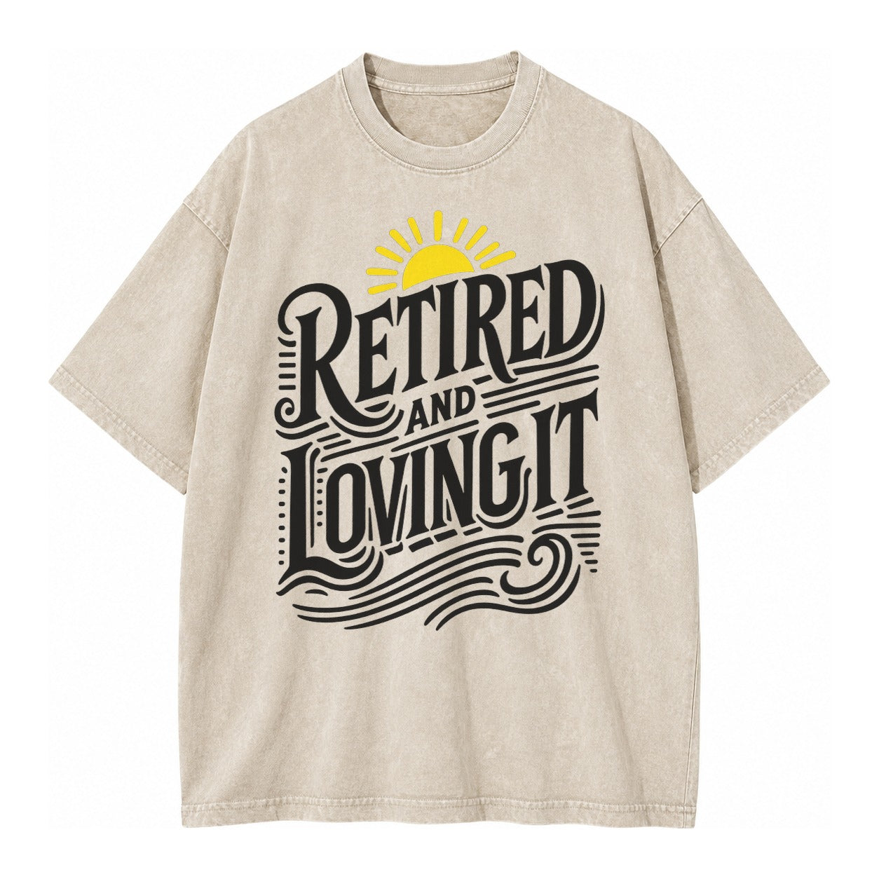 Retired And Loving It Vintage T-shirt – Off White
