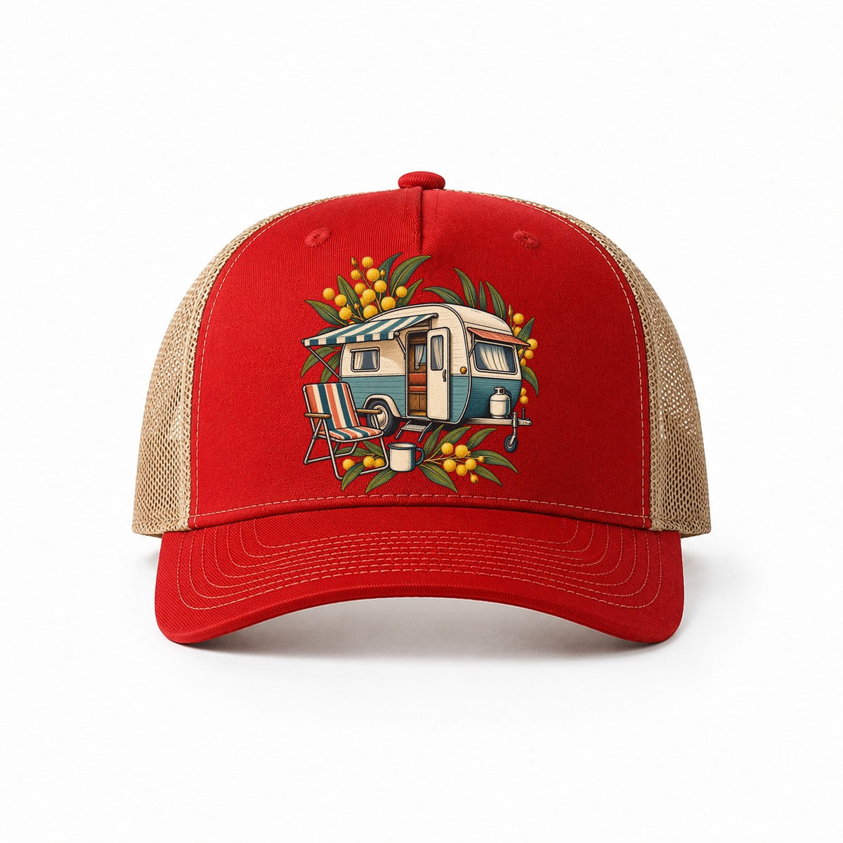 Red-Khaki — front view