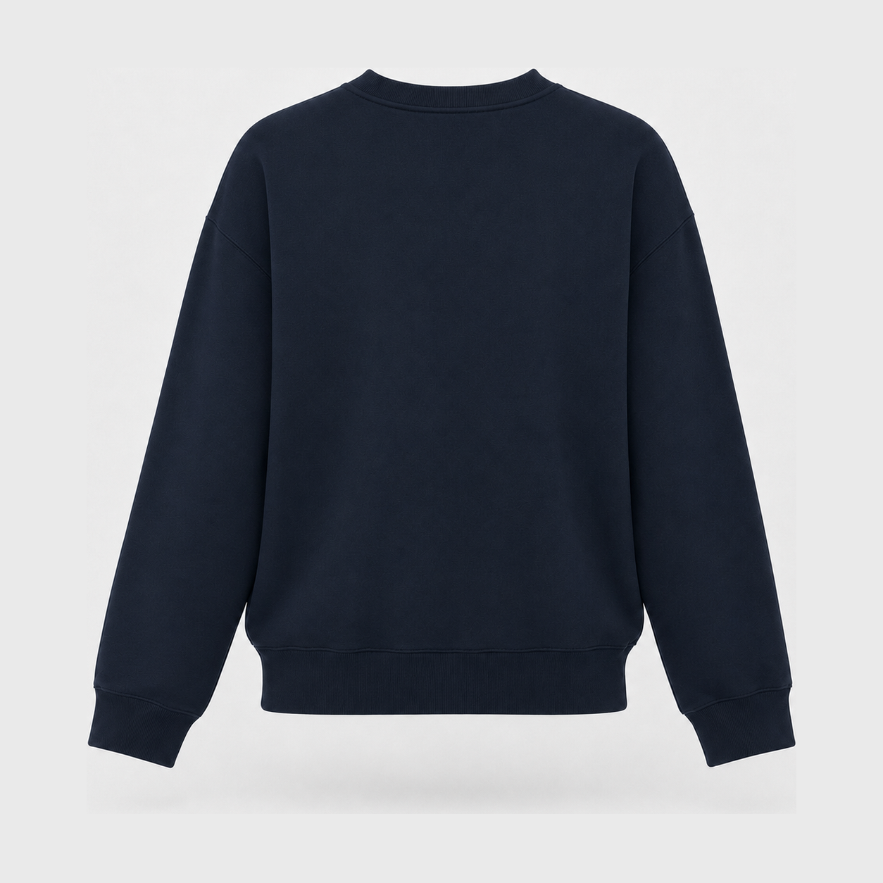 Retro Dachshund Women's Crewneck Sweatshirt – navy back view