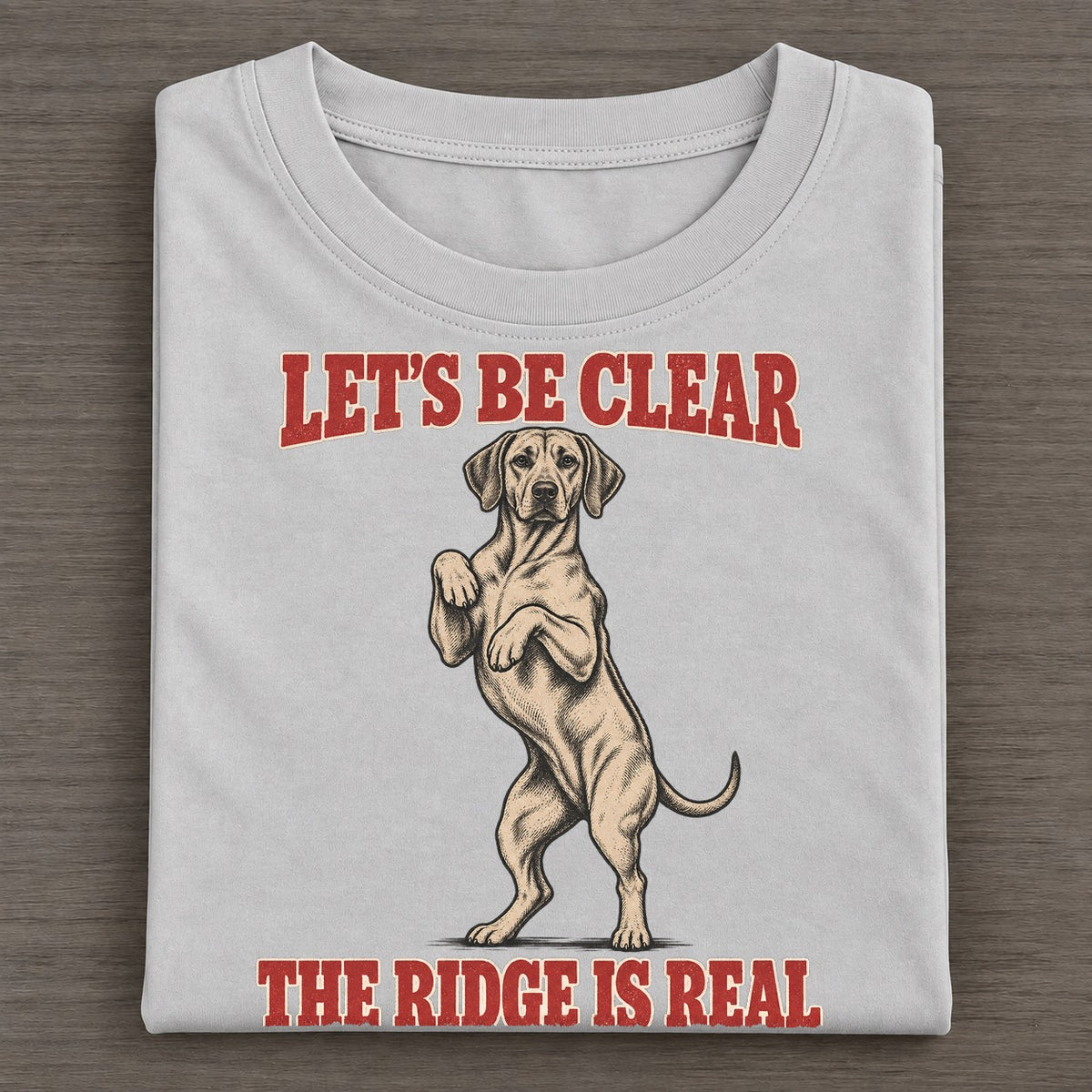 Rhodesian Ridgeback Dog Declarations Classic T-shirt – Grey