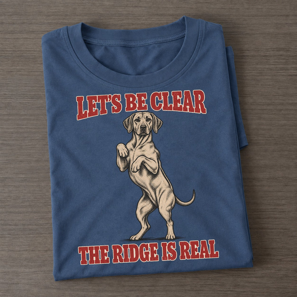 Rhodesian Ridgeback Dog Declarations Classic T-shirt – Twilight Navy