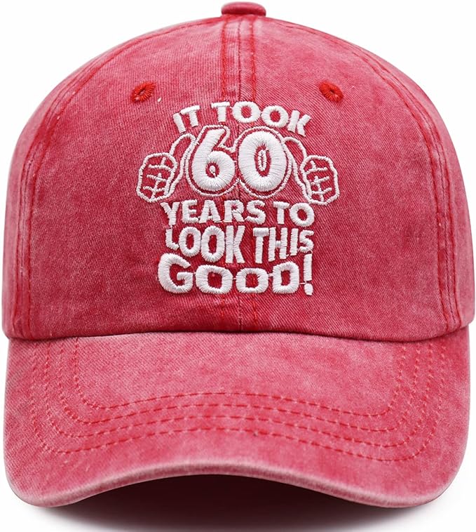 Vintage 60th Embroidered Classic Cap - "It Took 60 Years to Look This Good!"
