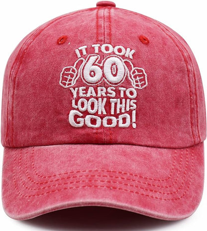 Vintage 60th Embroidered Classic Cap - "It Took 60 Years to Look This Good!"