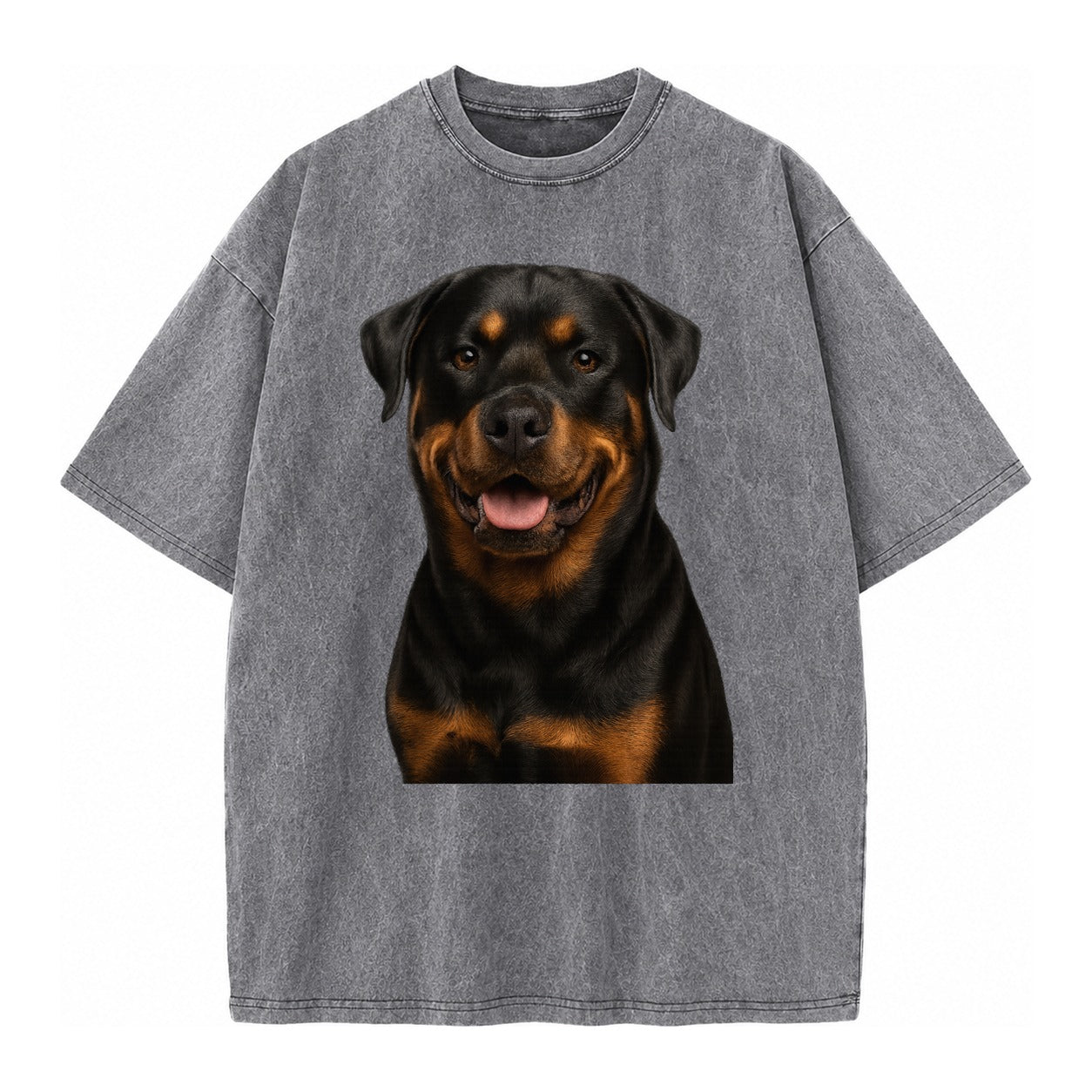 Rottweiler Powerful Guardian Vintage T-shirt – Grey
