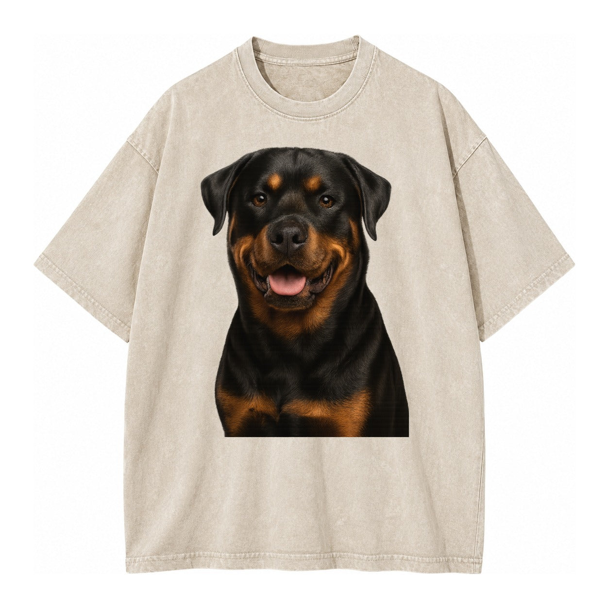 Rottweiler Powerful Guardian Vintage T-shirt – Off White