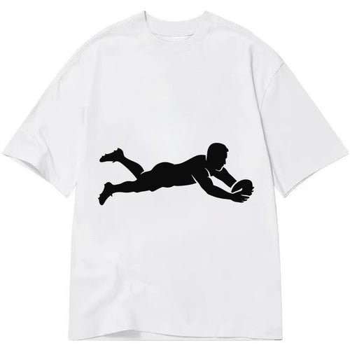 Rugby player diving for try - Classic T-shirt