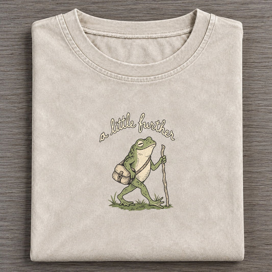 Satchel And Stick Pond Folk Vintage T-shirt – Off White
