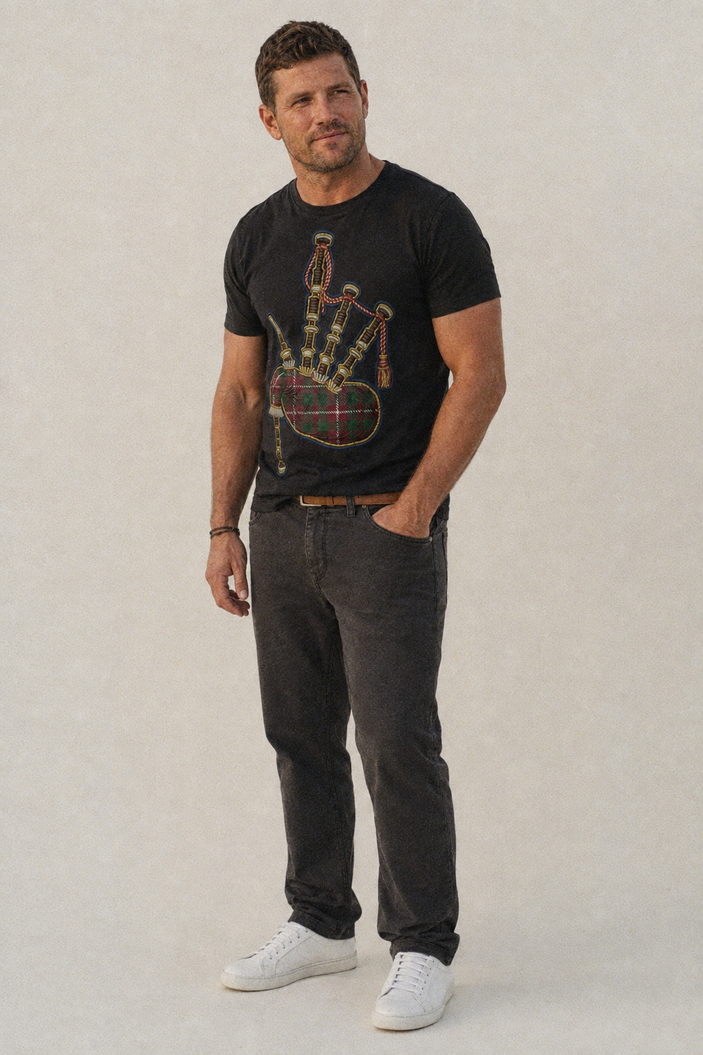 Scottish Thistle  - Classic T-shirt – studio model photo