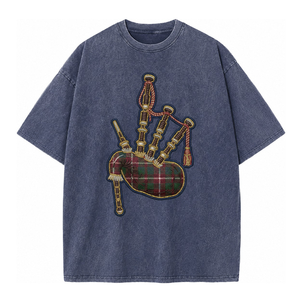 Scottish Thistle  - Vintage T-shirt – Blue