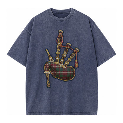 Scottish Thistle  - Vintage T-shirt – Blue