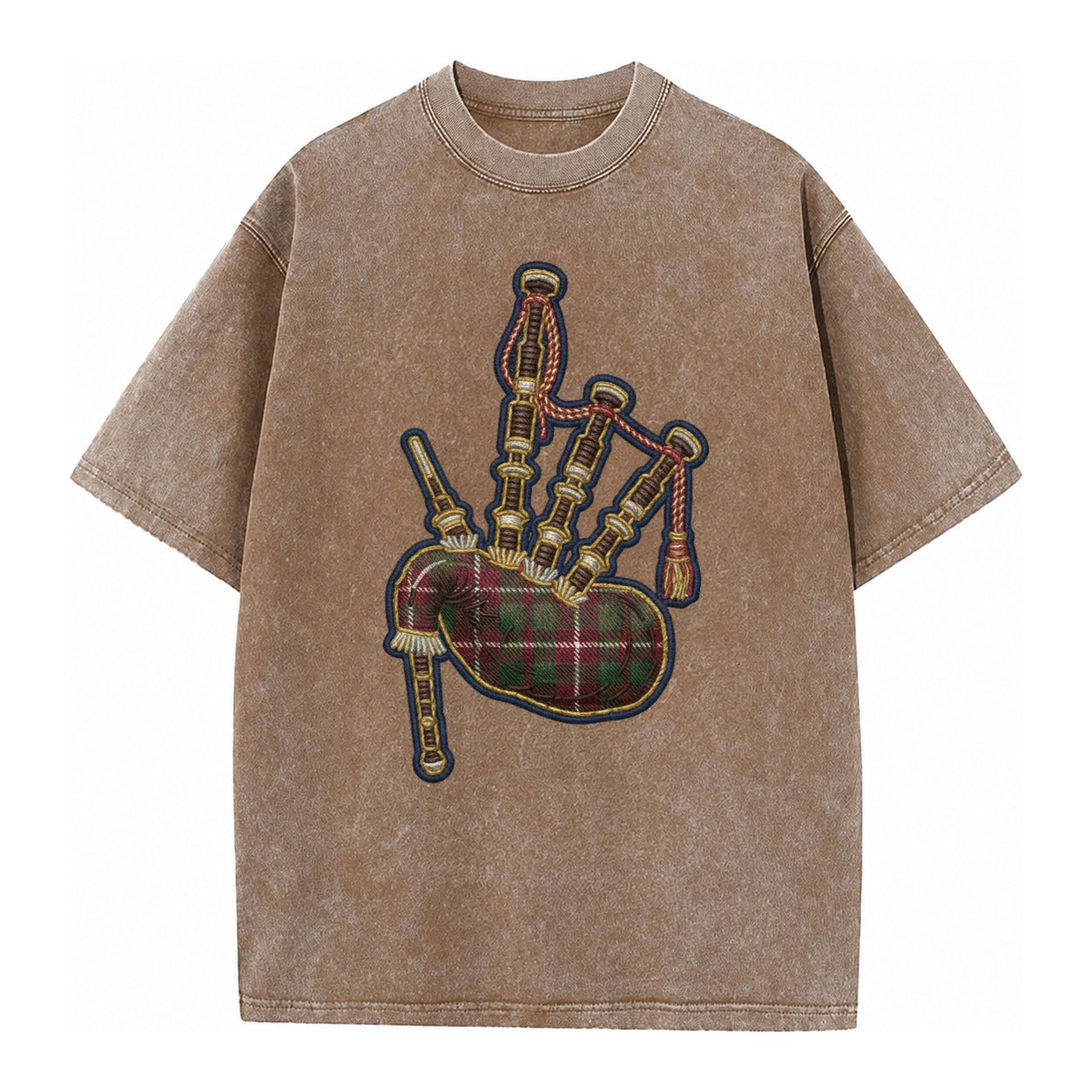 Scottish Thistle  - Vintage T-shirt – Brown
