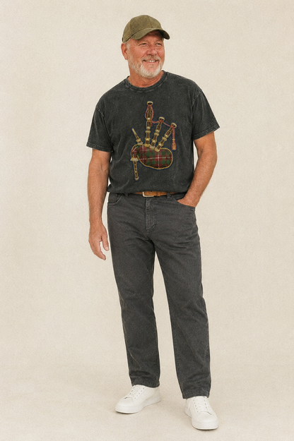 Scottish Thistle  - Vintage T-shirt – studio model photo