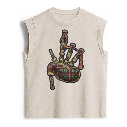 Scottish Thistle  - Vintage Washed Tank – Beige