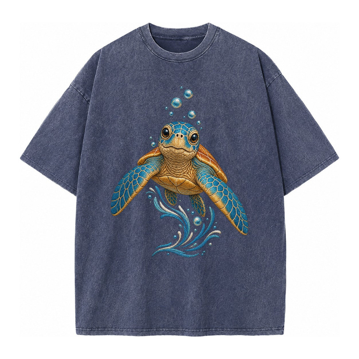 Sea Turtle Serenity Vintage T-shirt – Blue