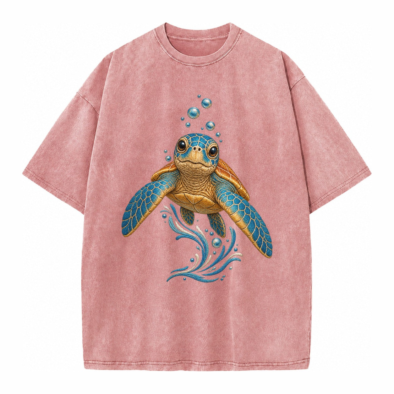 Sea Turtle Serenity Vintage T-shirt – Dusty Rose(Rose)