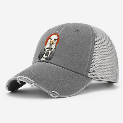 Seagull Mug Truths Washed Trucker Hat – Grey
