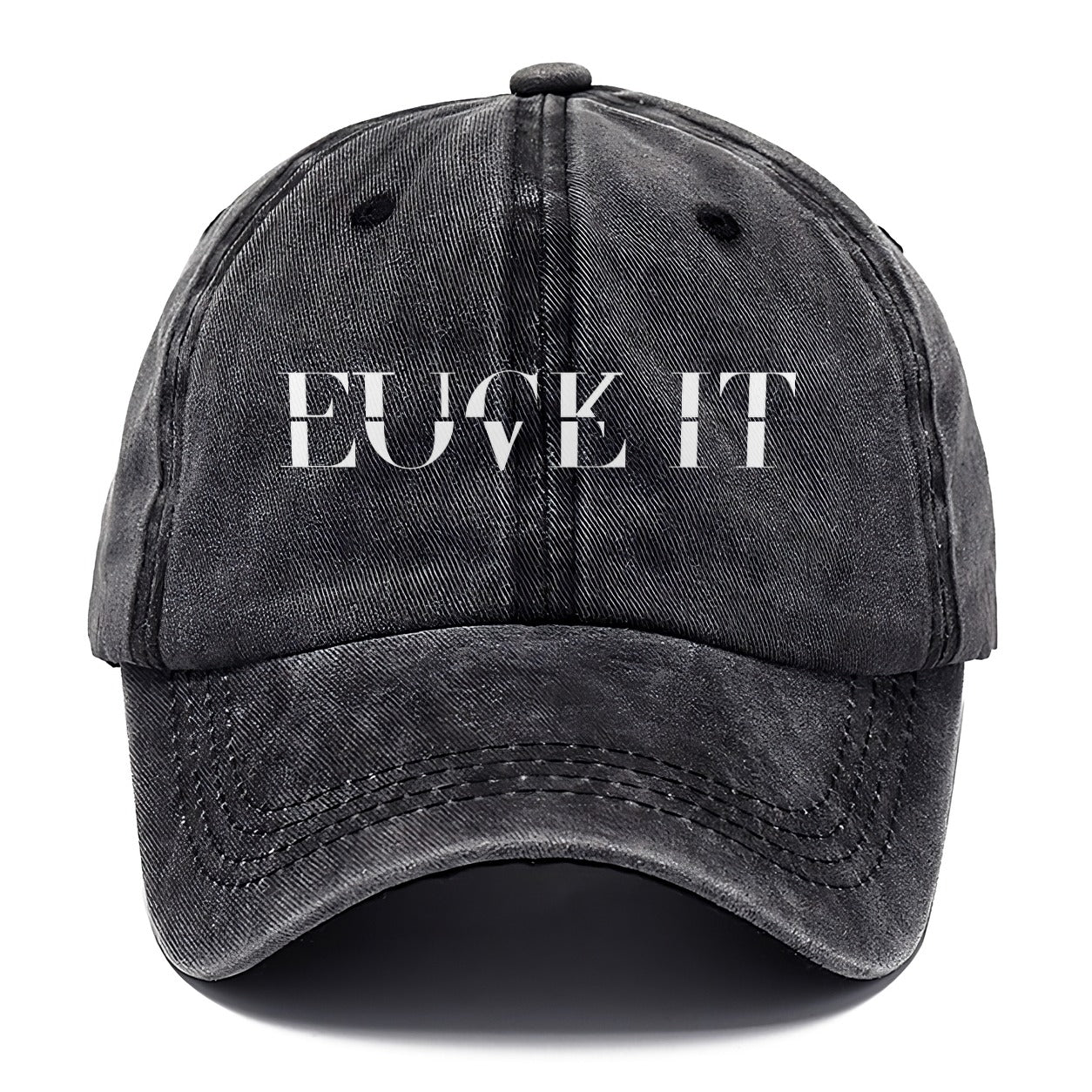 Fuck It Love It Split Feelings Classic Cap – Graphite