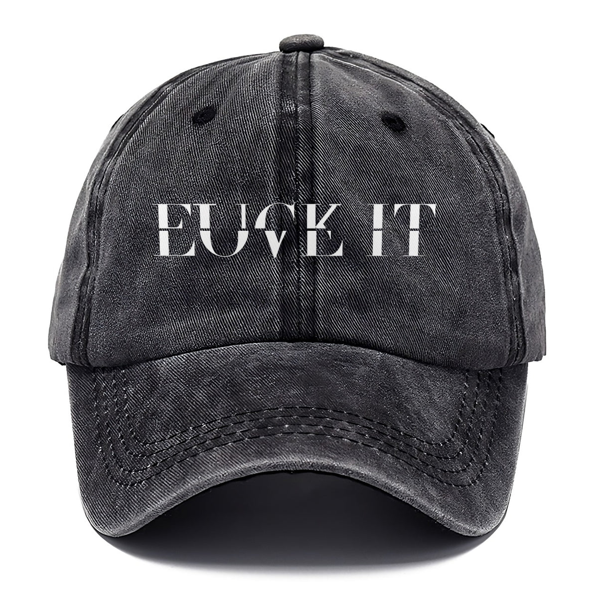 Fuck It Love It Split Feelings Classic Cap – Graphite