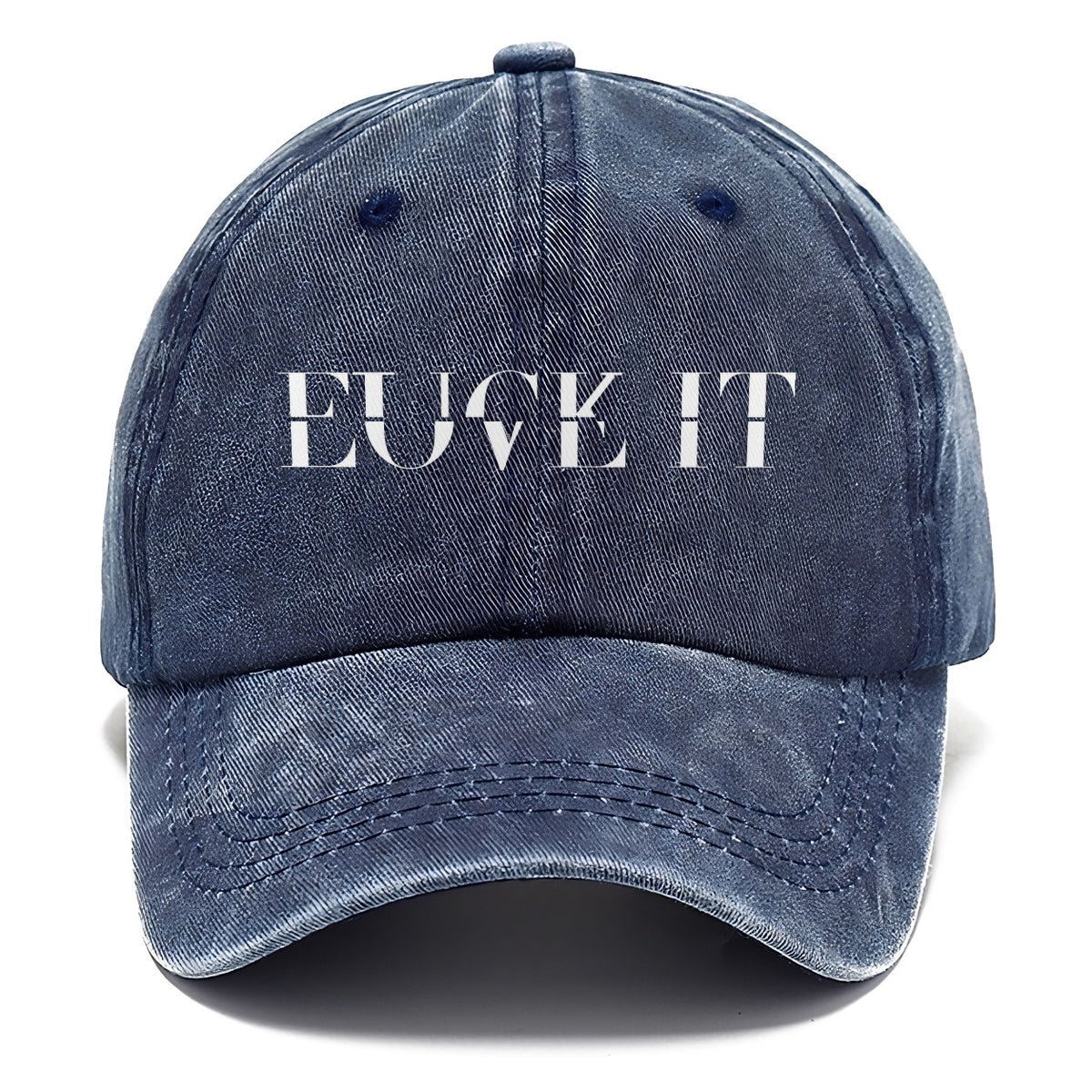 Fuck It Love It Split Feelings Classic Cap – Twilight Navy