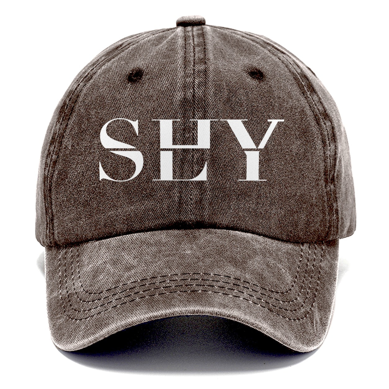 Shy Sly Split Feelings Classic Cap – Brown