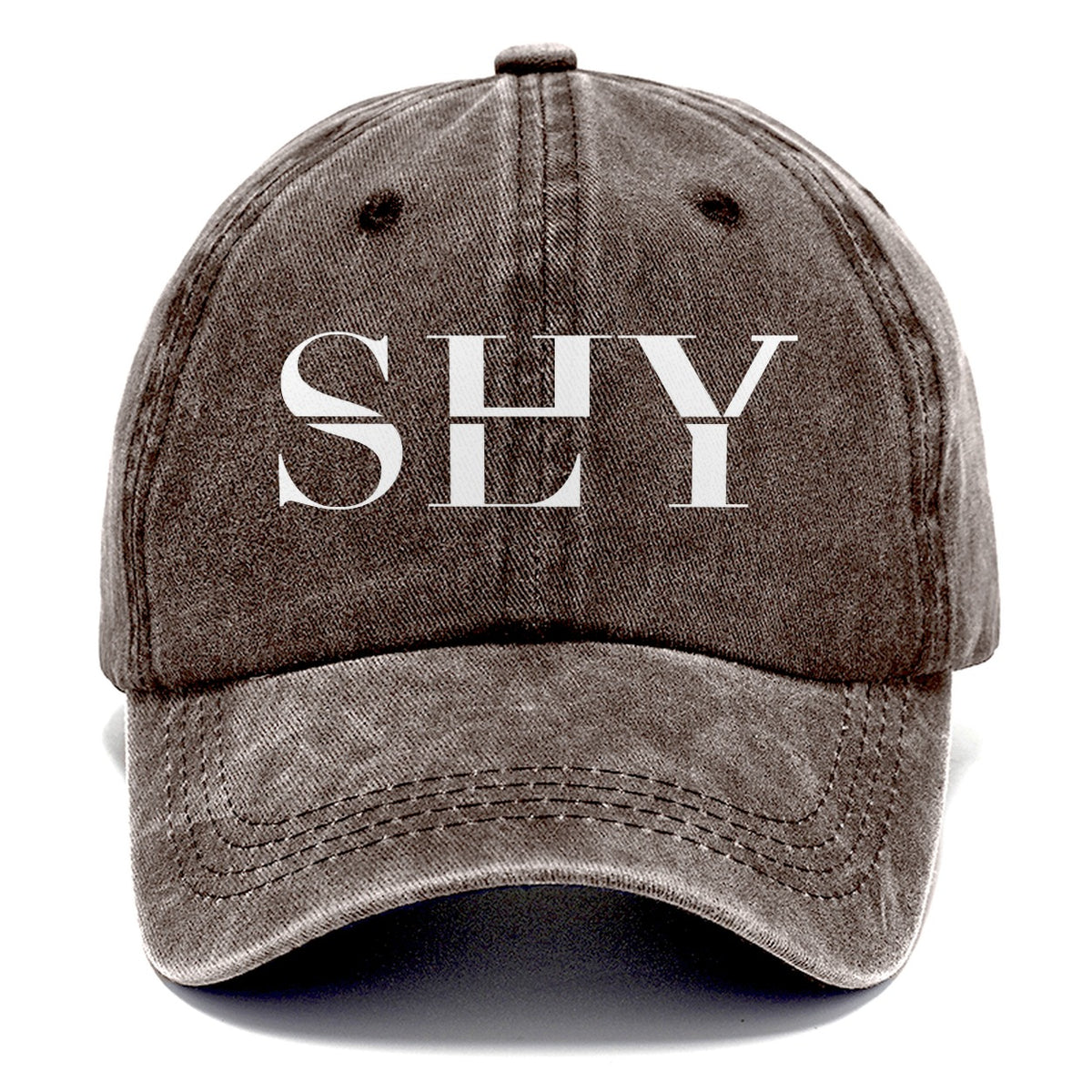 Shy Sly Split Feelings Classic Cap – Brown