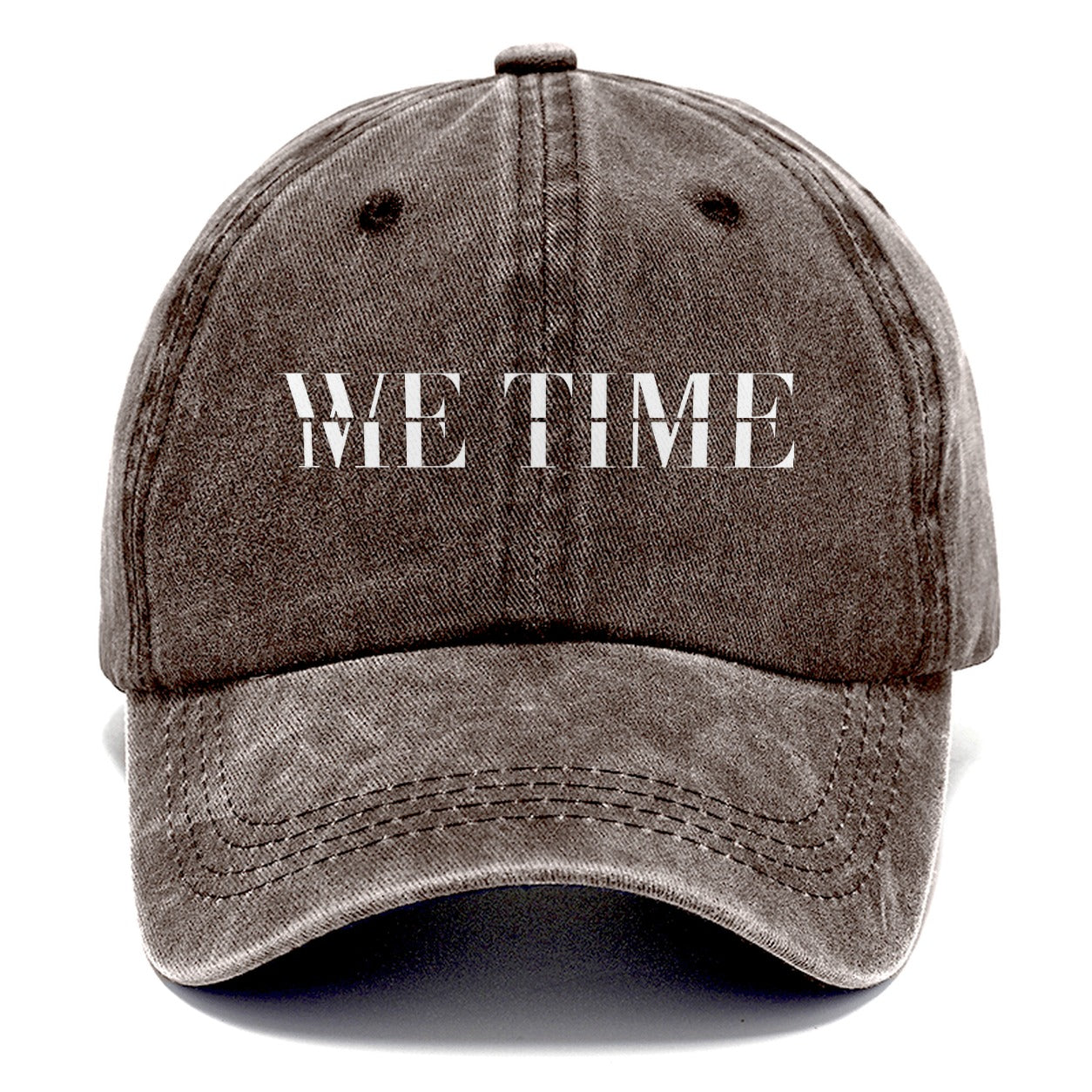 We Time Me Time Split Feelings Classic Cap – Brown